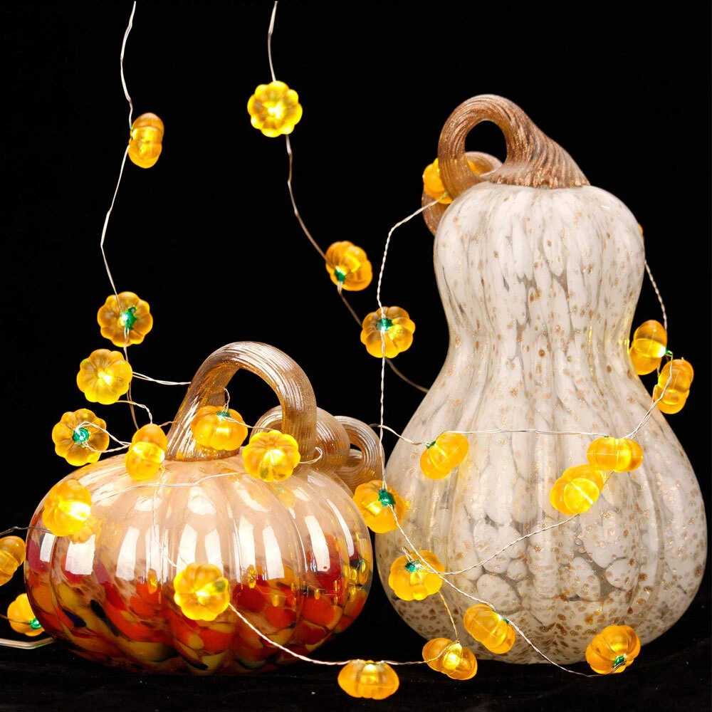 3D Halloween Pumpkin Bat Spider Battery String Lights – 1M