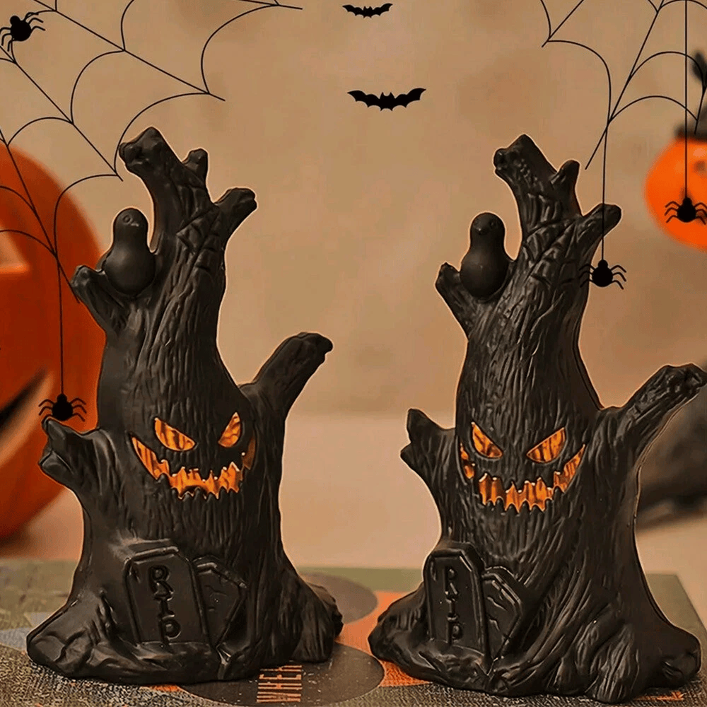 Halloween LED Ghost Tree Light – Spooky Atmosphere Home Decor