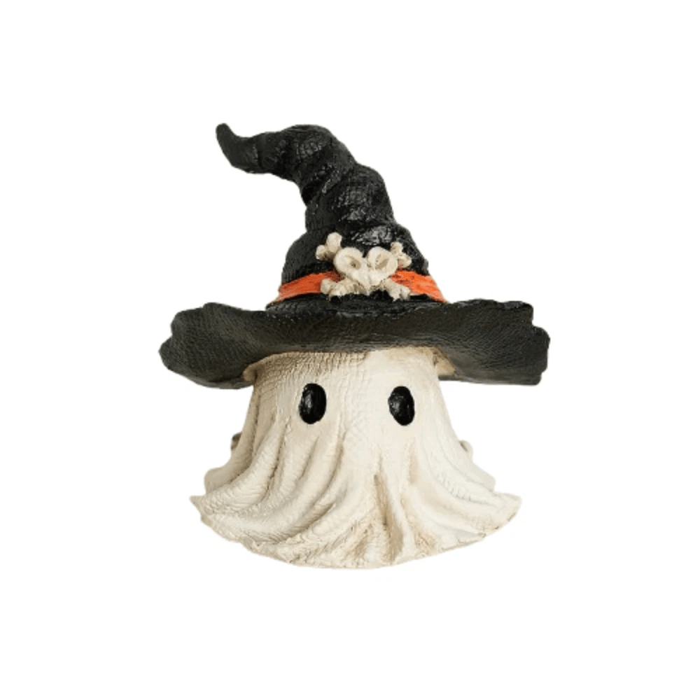 White Halloween Ghost Figurine Cute Garden Ornament