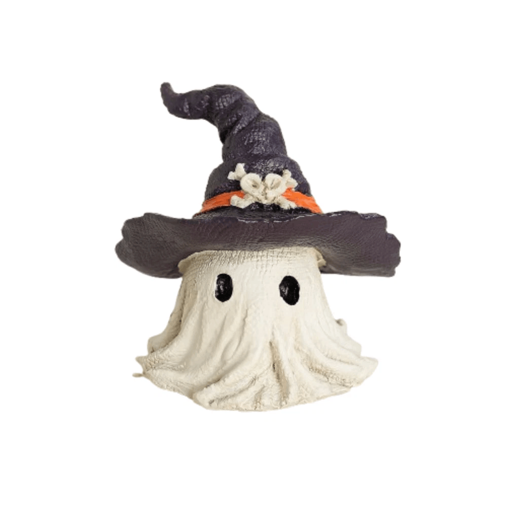 White Halloween Ghost Figurine Cute Garden Ornament